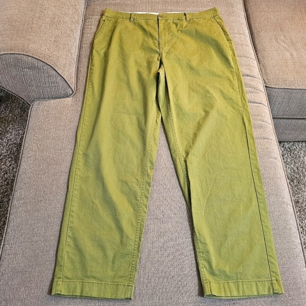 Boden Olive Green Casual Relaxed Oversized Office High Rise Pants Size 14 Long
